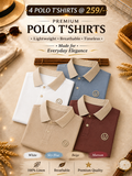 Premium Short Sleeve Men's Polo Shirt Soft Cotton Blend Style