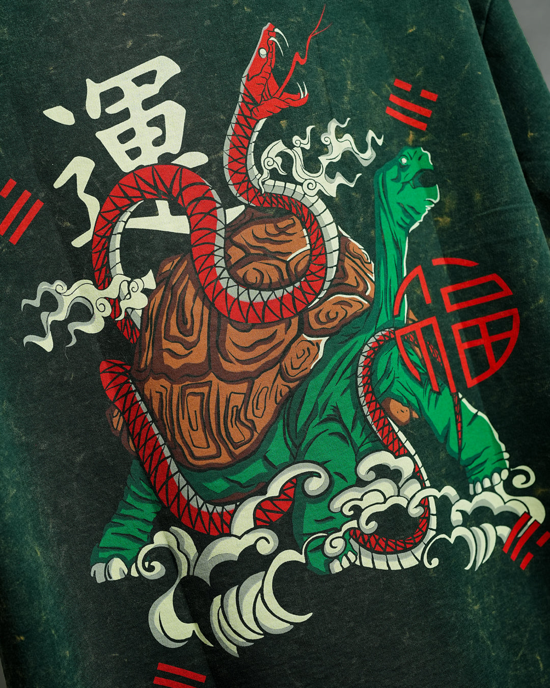 Mythical Tortoise  Embroidered
