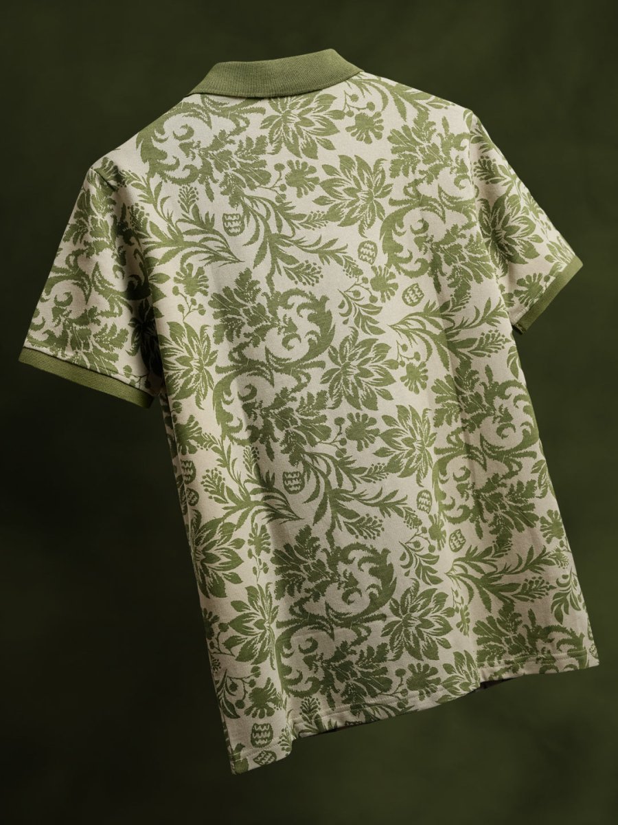 Ajrakh Floral Polo