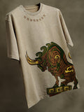Aztec Bull Embroidered