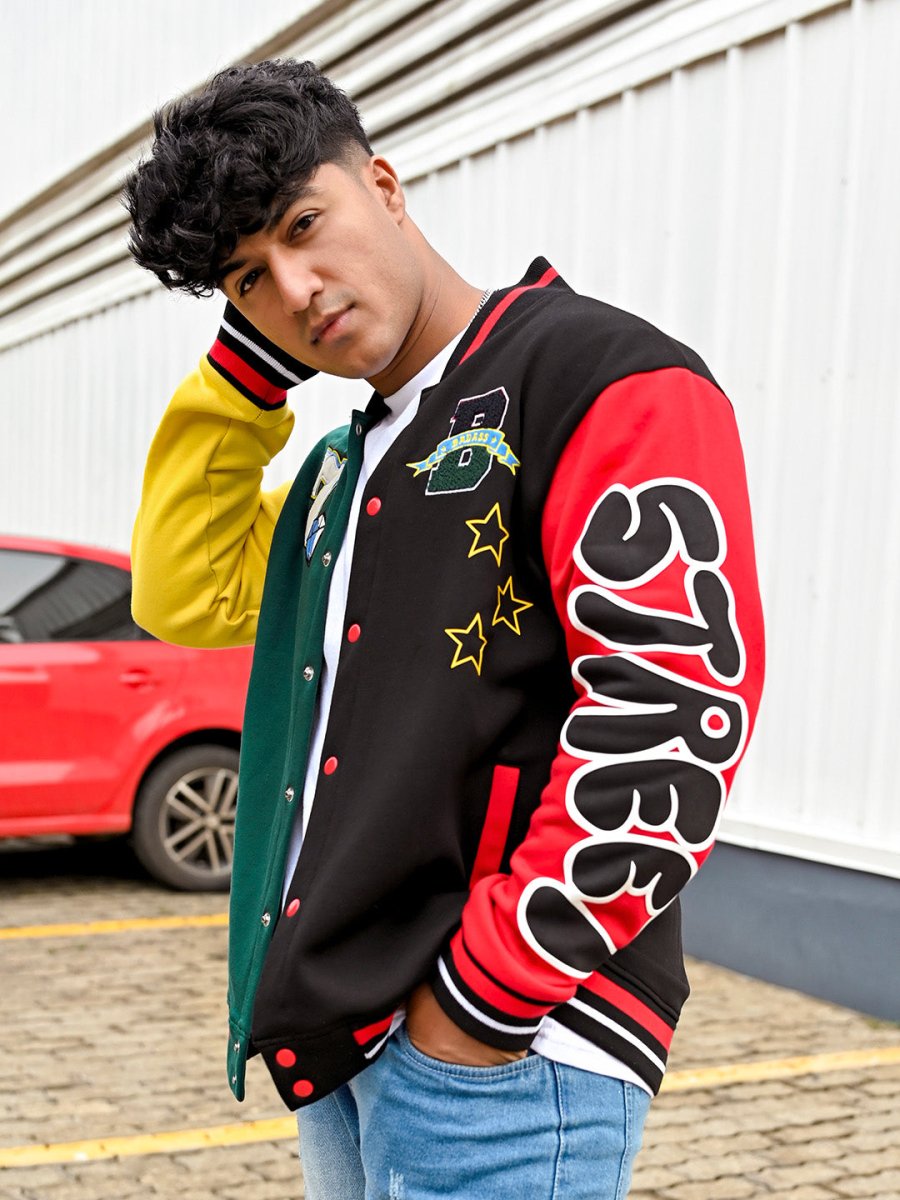 Badass Embroidered Varsity Jacket
