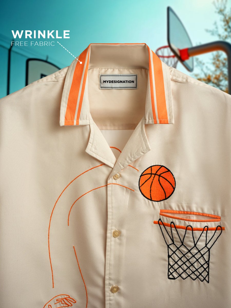 Basketball Embroidered Shirt