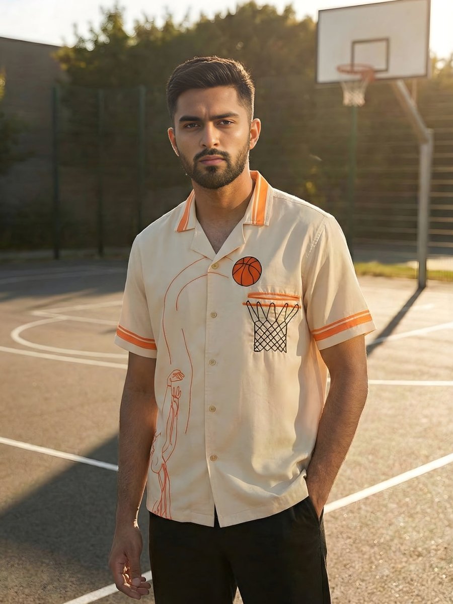 Basketball Embroidered Shirt