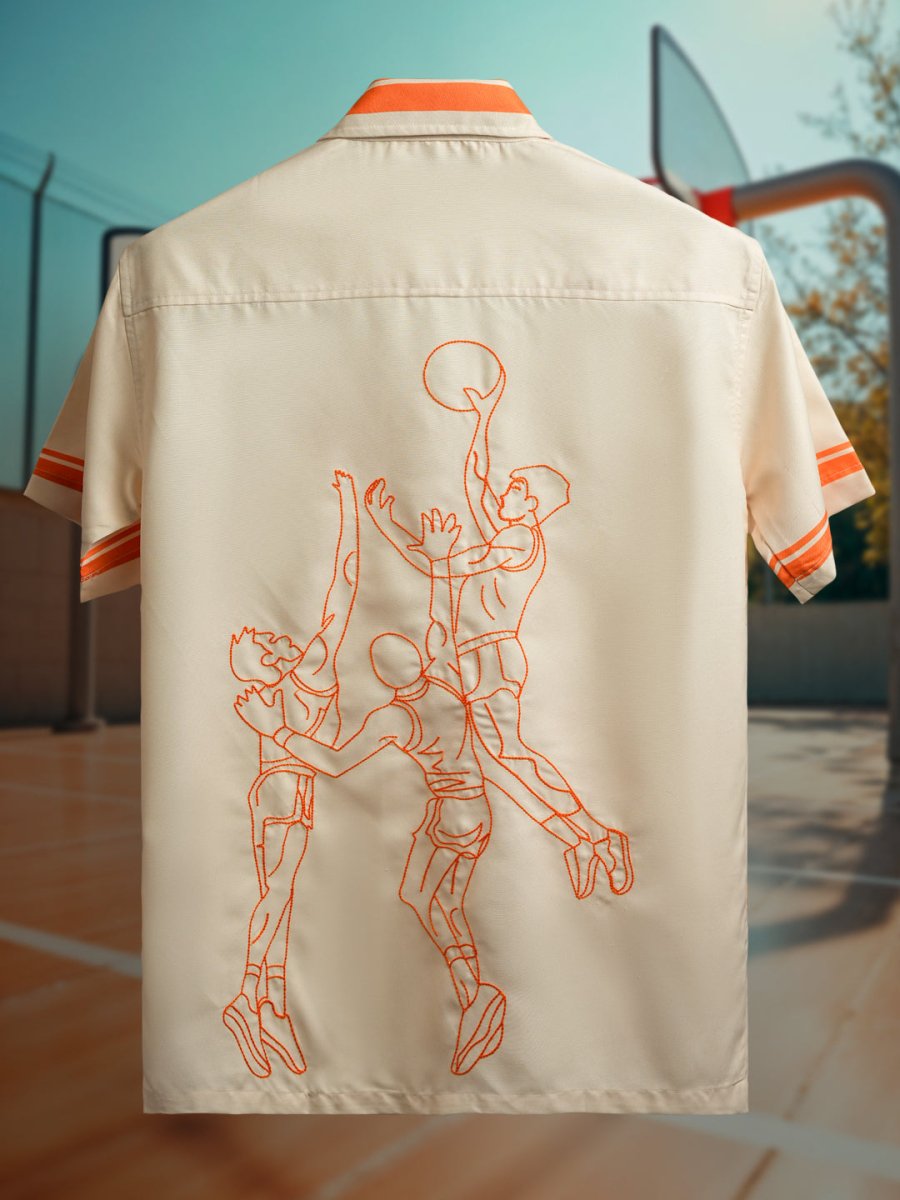 Basketball Embroidered Shirt