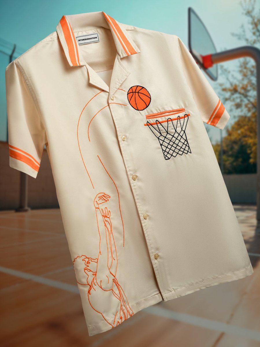 Basketball Embroidered Shirt