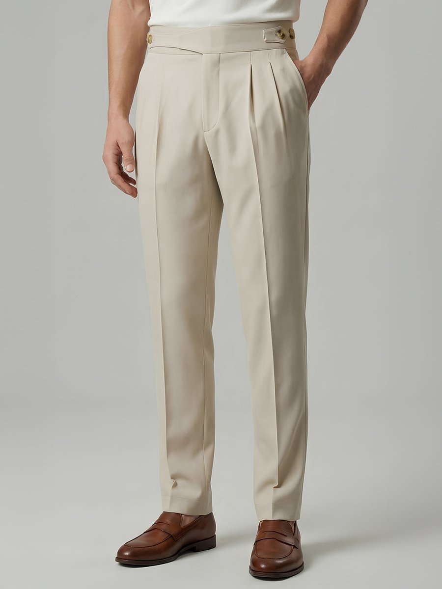 Beige Gurkha Pants