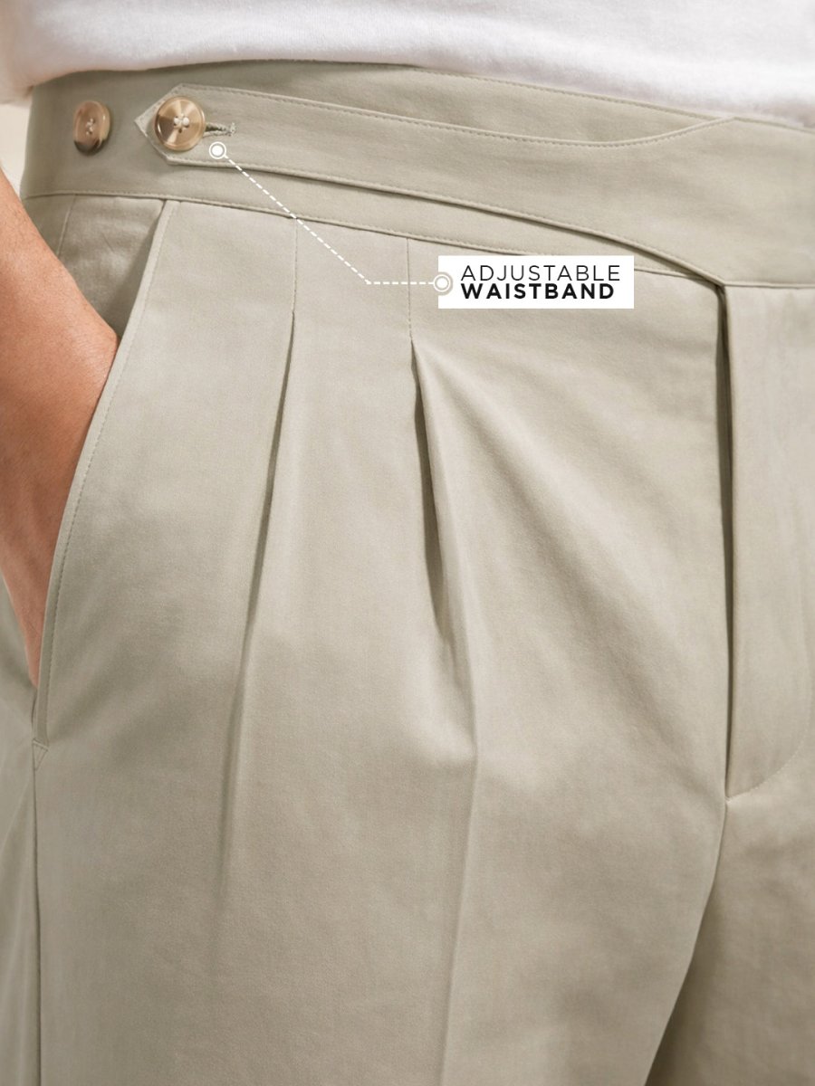 Beige Gurkha Pants