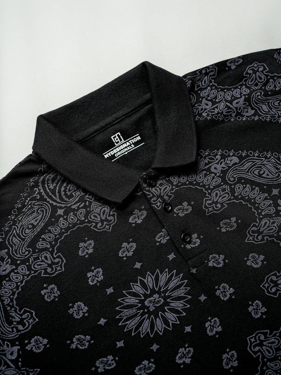 Black Bandana Polo