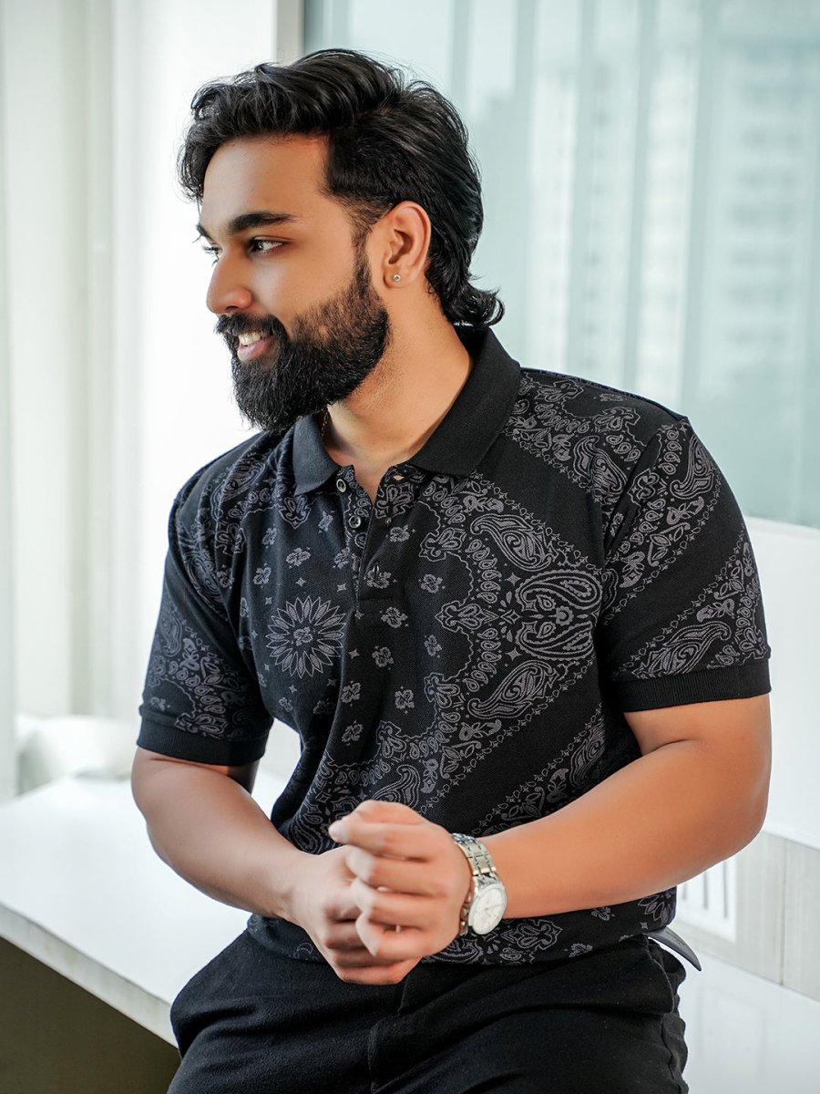Black Bandana Polo