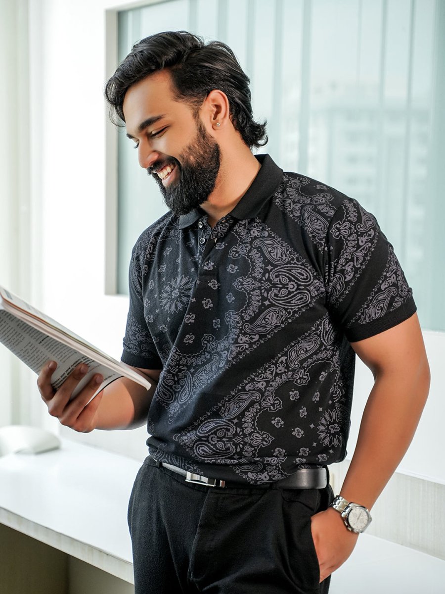 Black Bandana Polo
