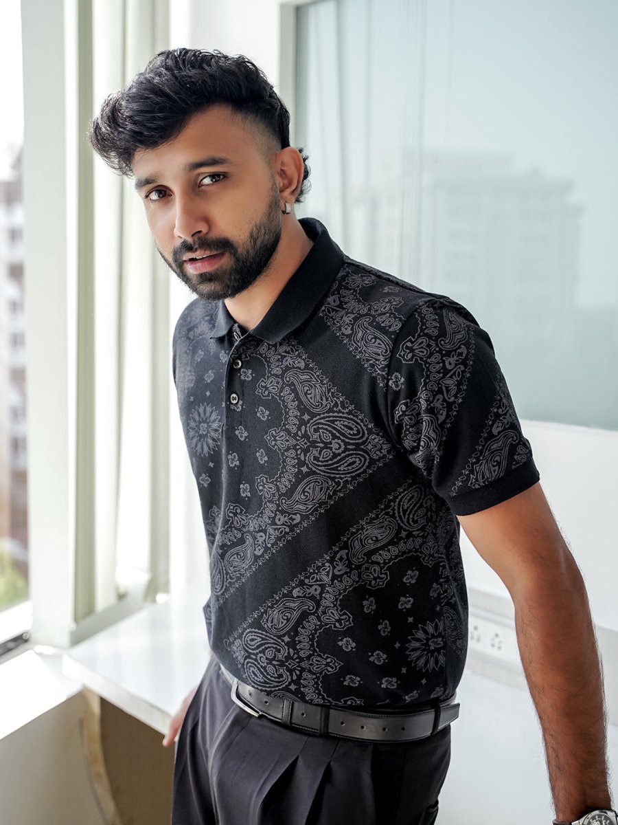 Black Bandana Polo