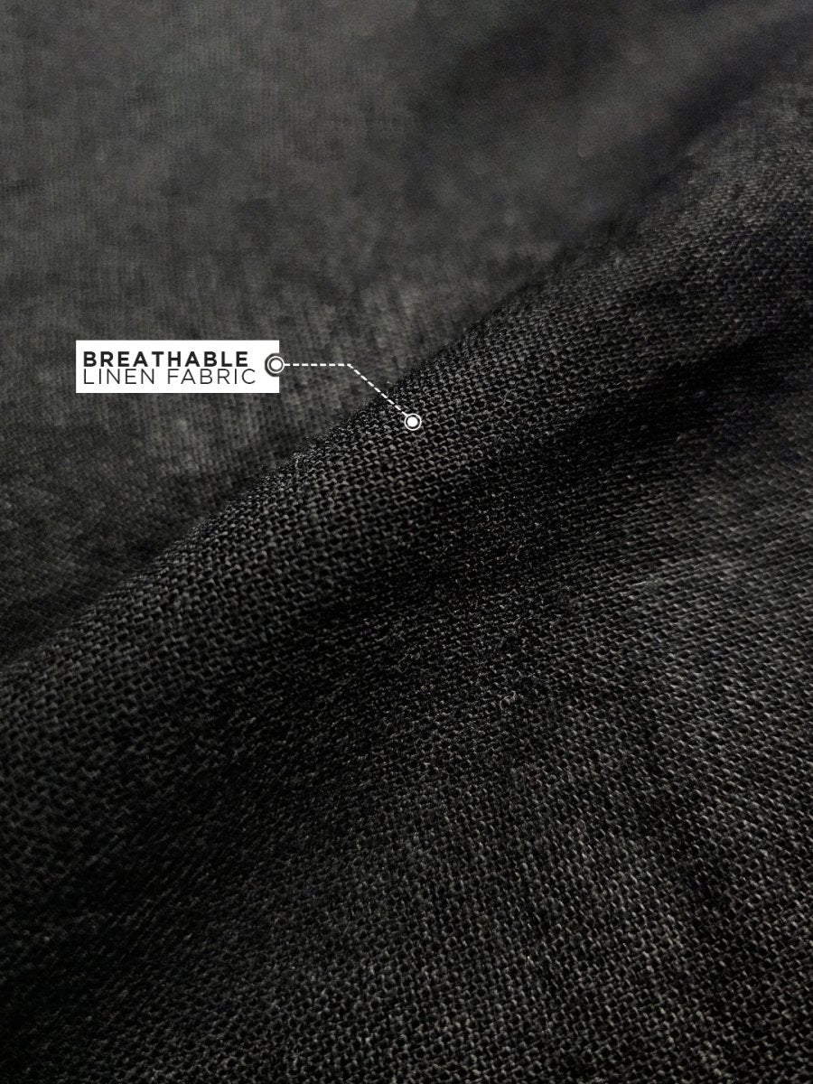 Black Linen Pant