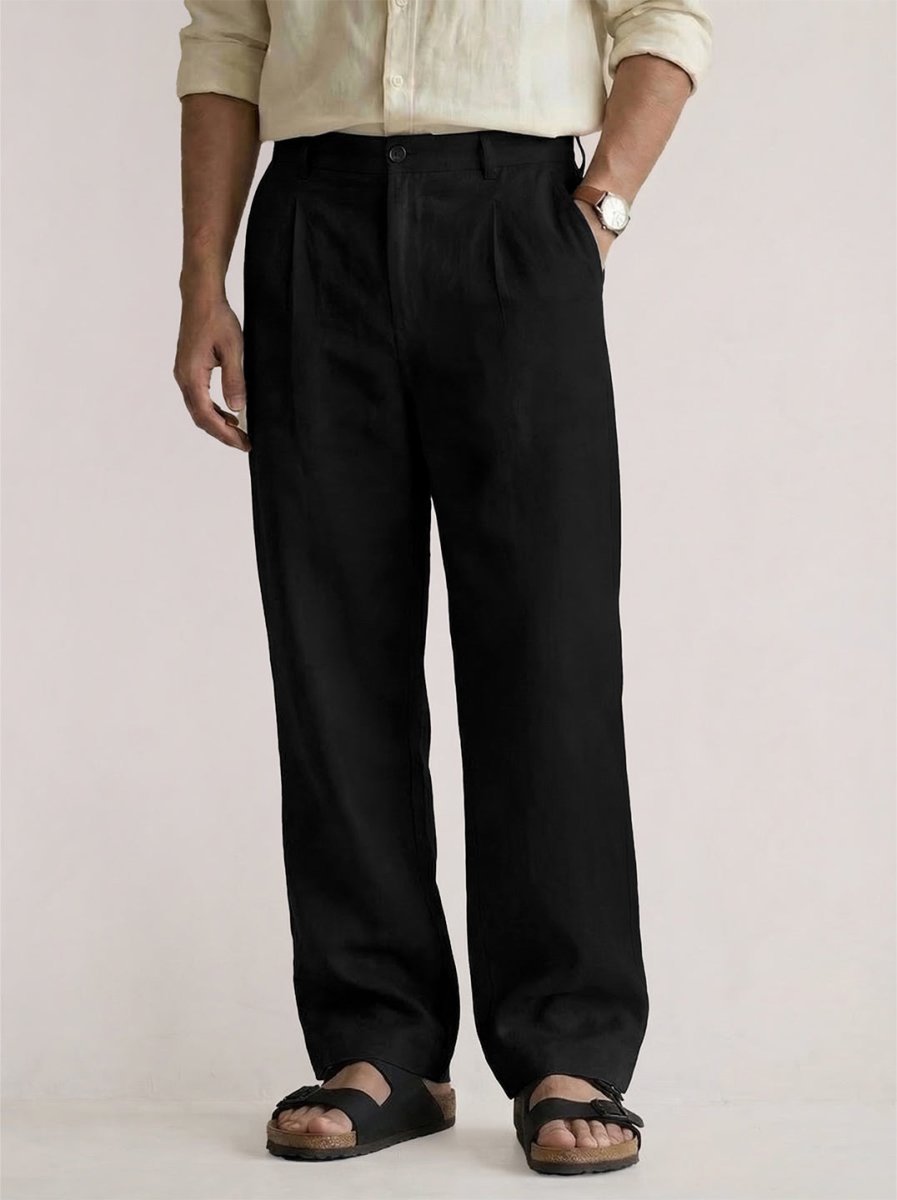 Black Linen Pant