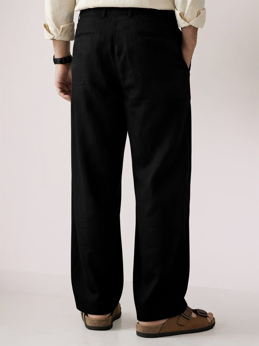 Black Linen Pant