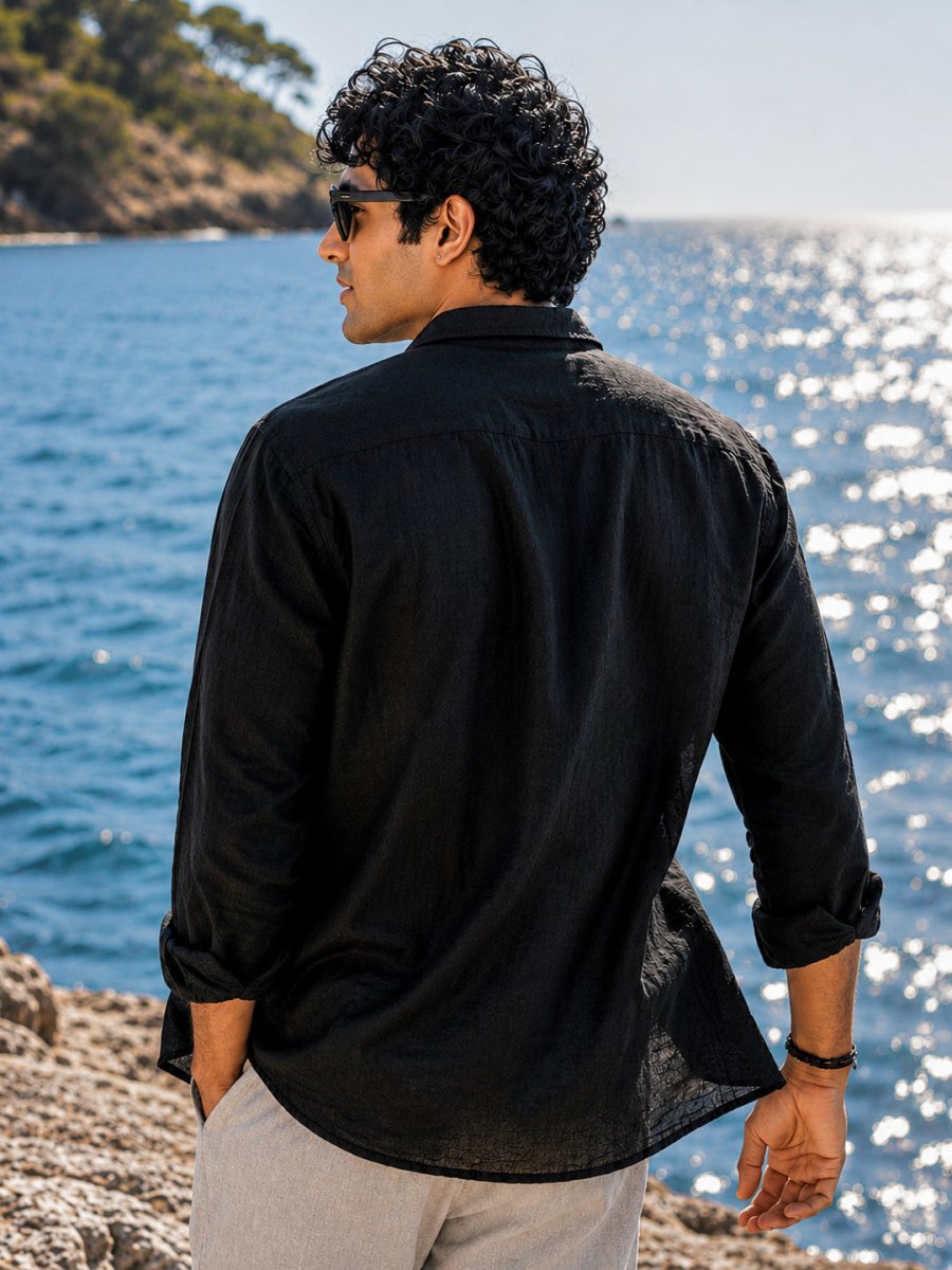 Black Linen Shirt
