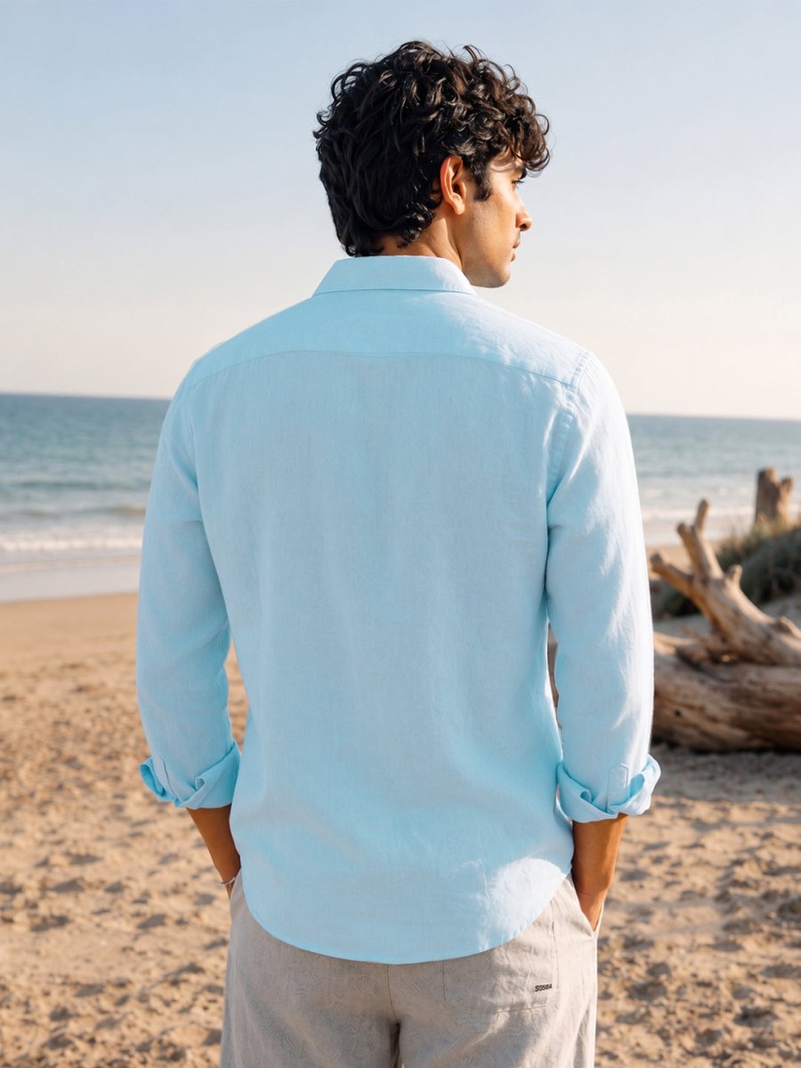 Blue Linen Shirt