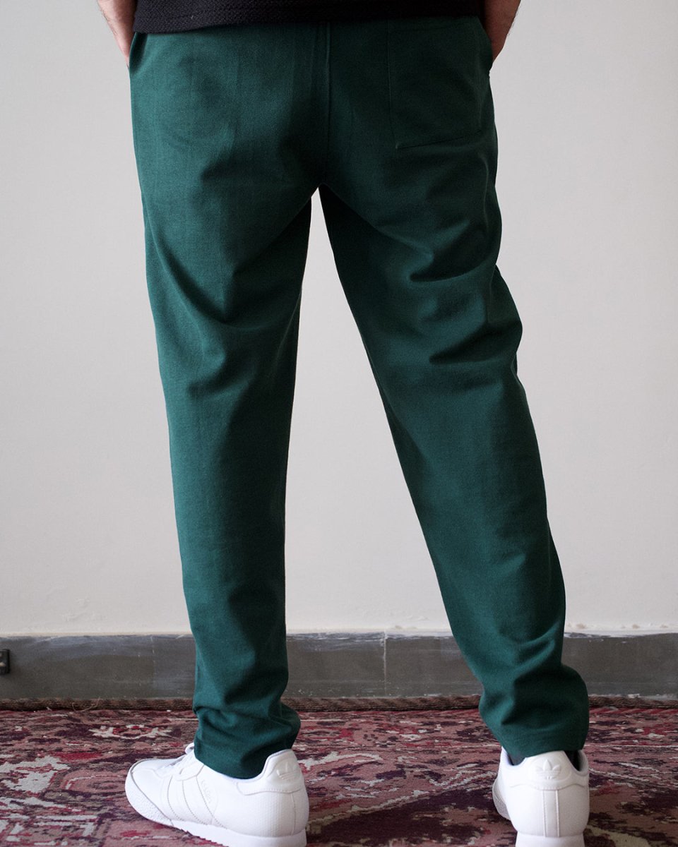 Bottle Green Everyday Pants - Premium Cotton