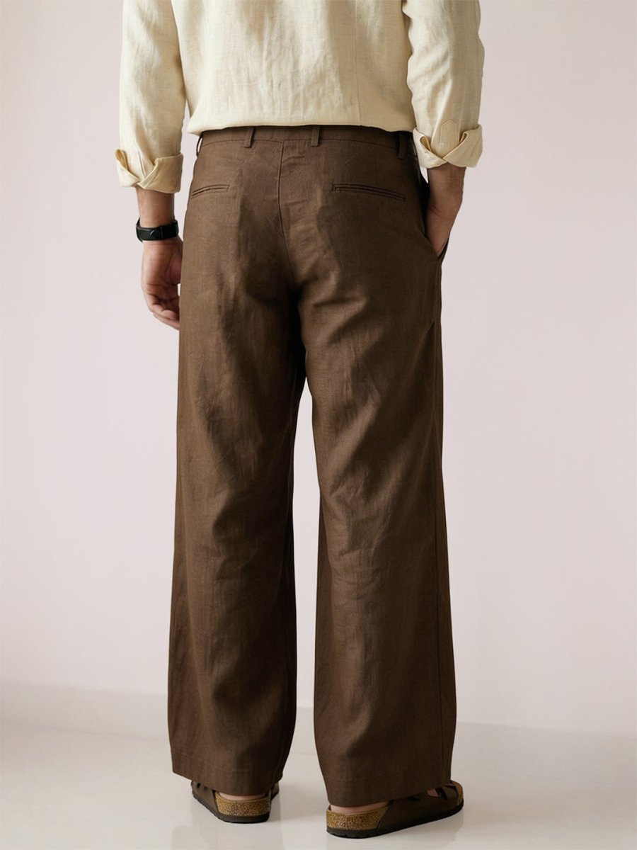 Brown Linen Pant
