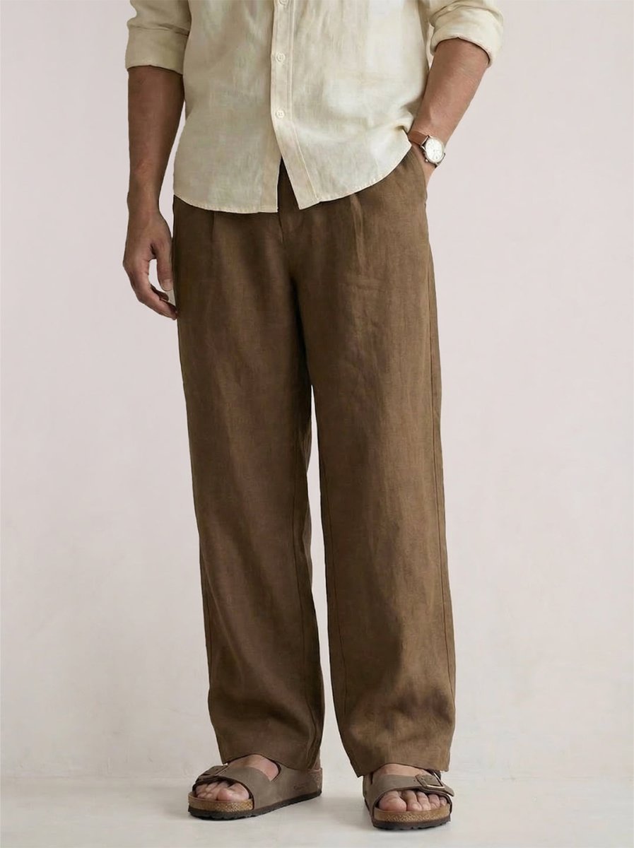 Brown Linen Pant
