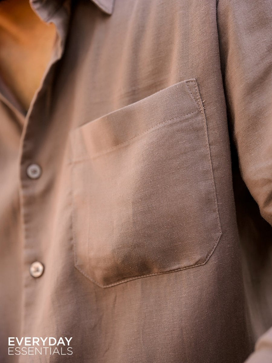 Brown Linen Shirt