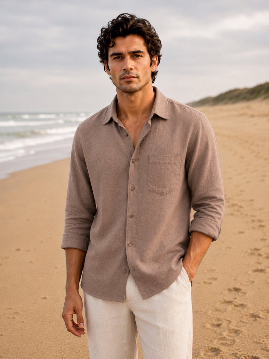 Brown Linen Shirt