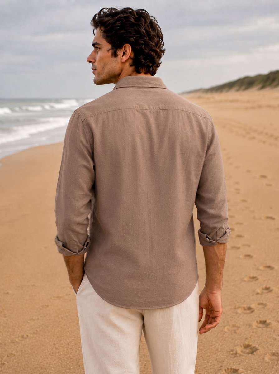 Brown Linen Shirt