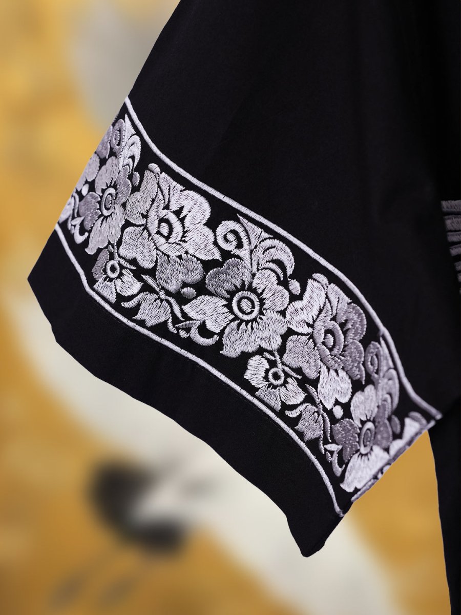 Crane Embroidered | Relaxed Fit | Luxe Cotton Shirt