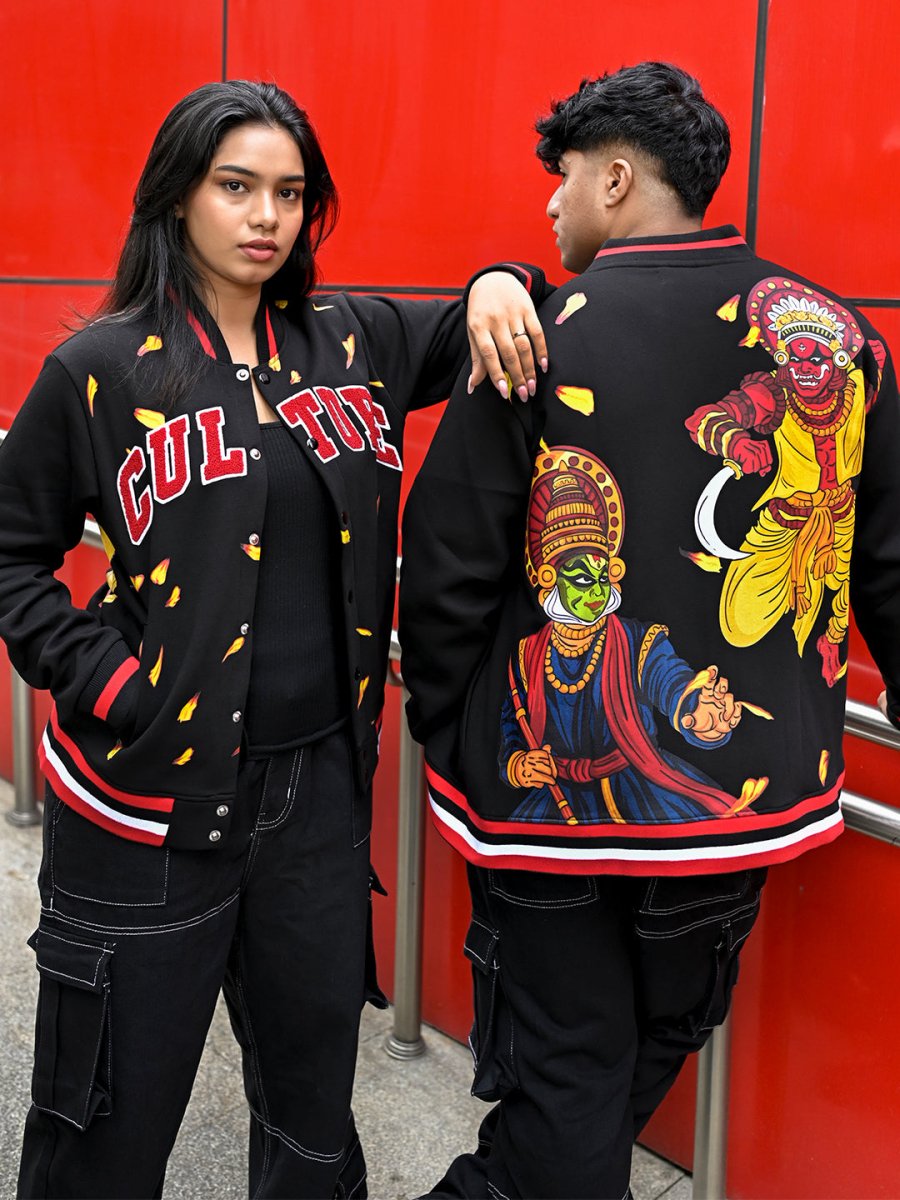 Culture Embroidered Varsity Jacket