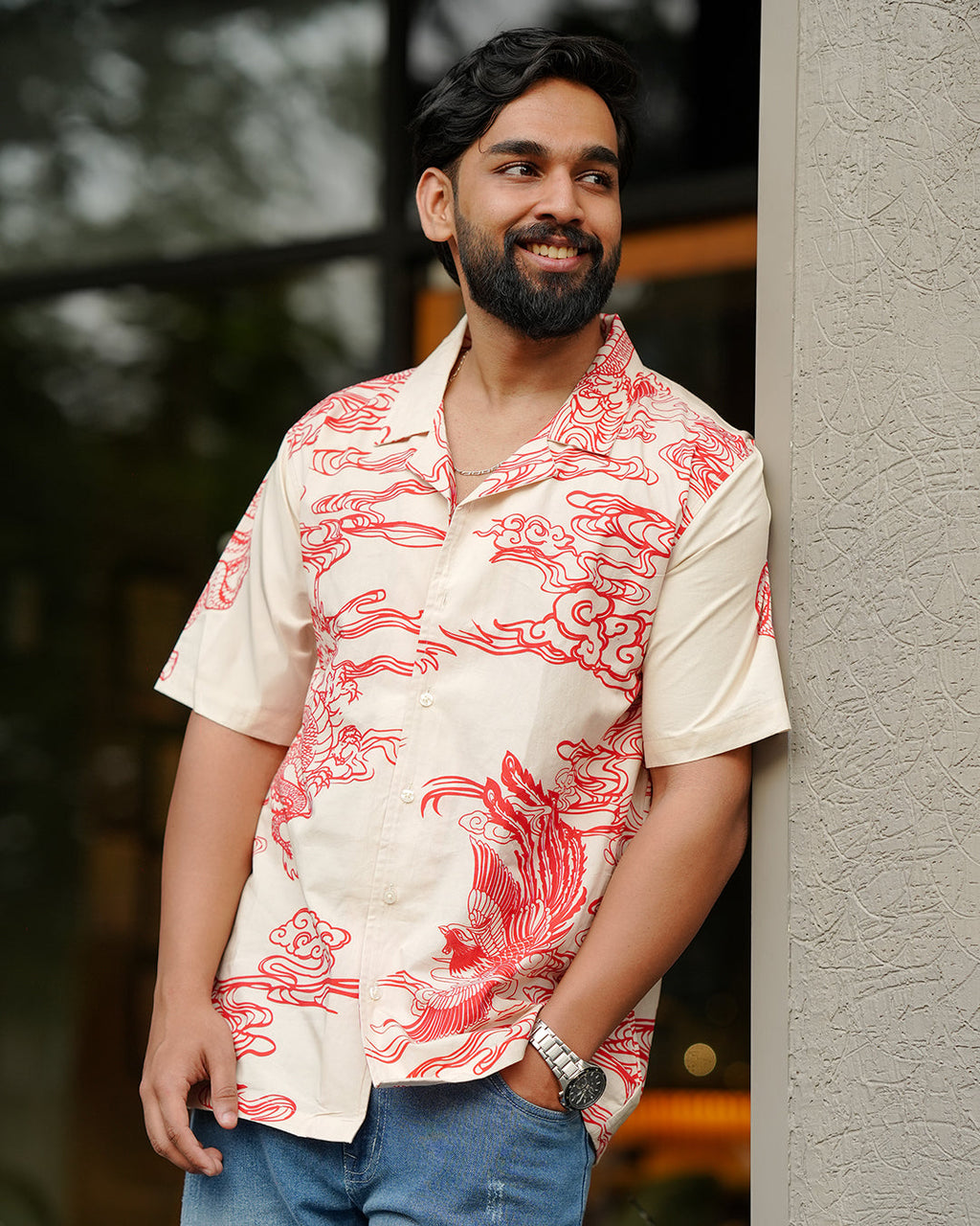 Dragon Shirt and Saree Combo
