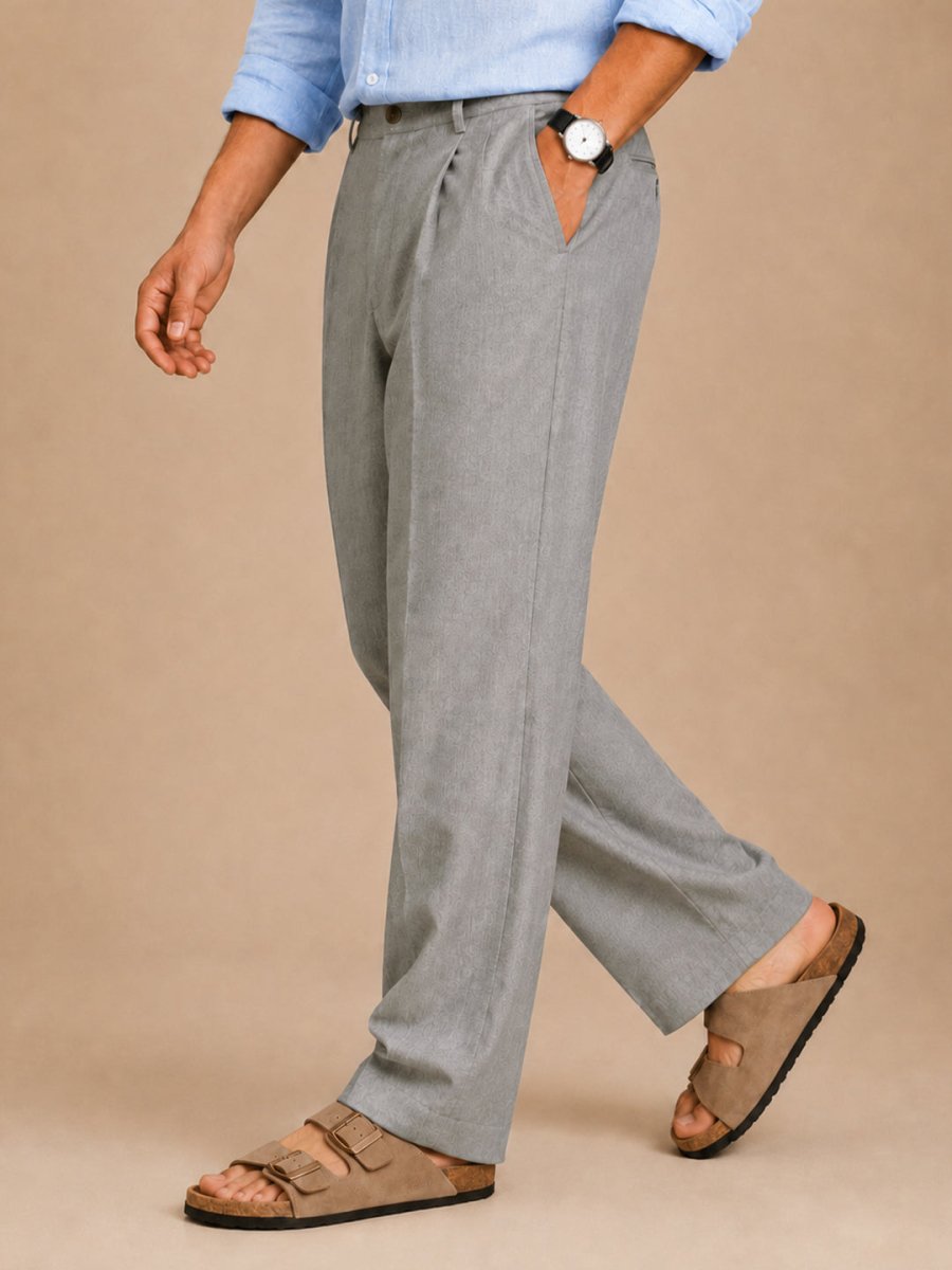 Grey Linen Pant