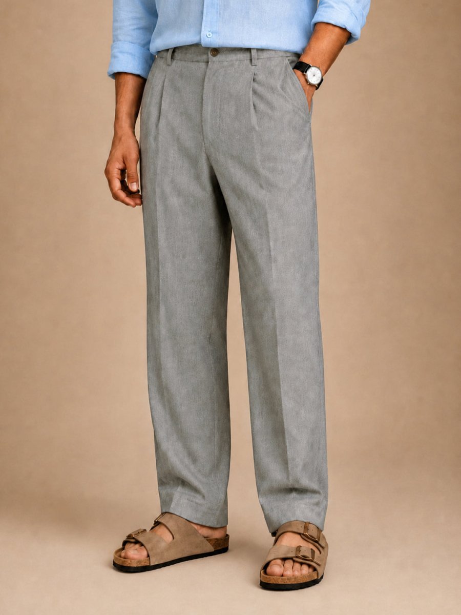 Grey Linen Pant