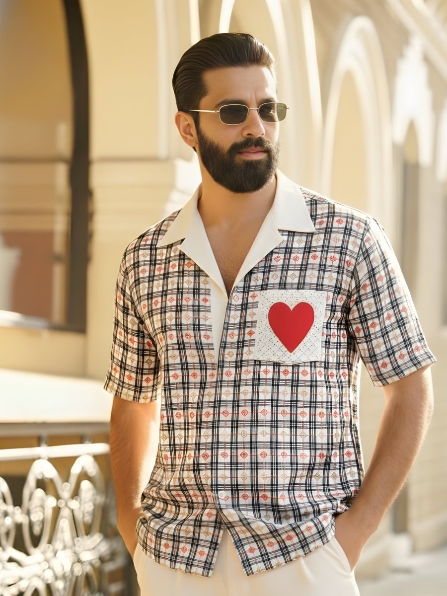 Heart Check Shirt | For Men