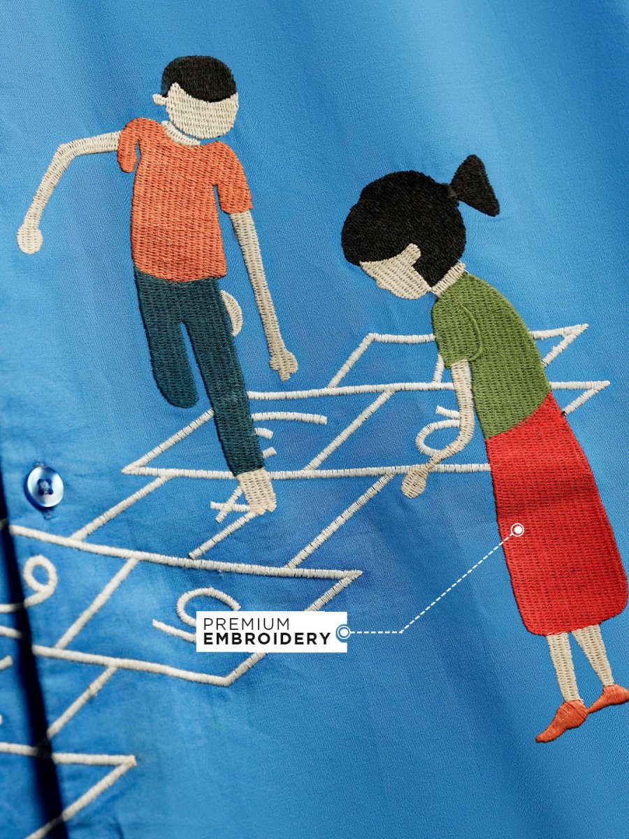 Hopscotch Embroidered Shirt