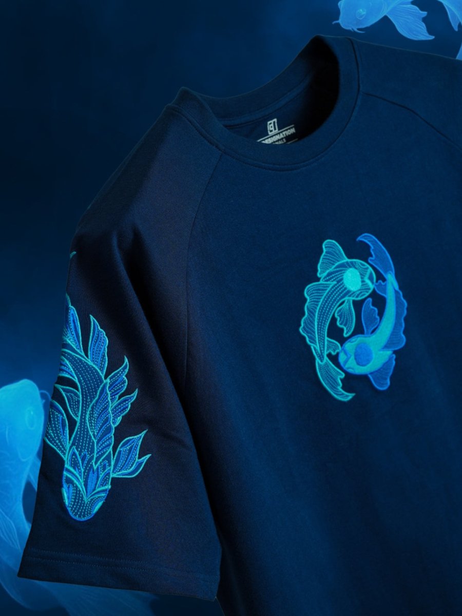Koi Embroidered