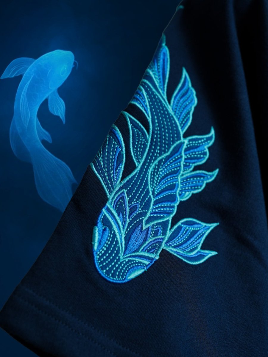 Koi Embroidered