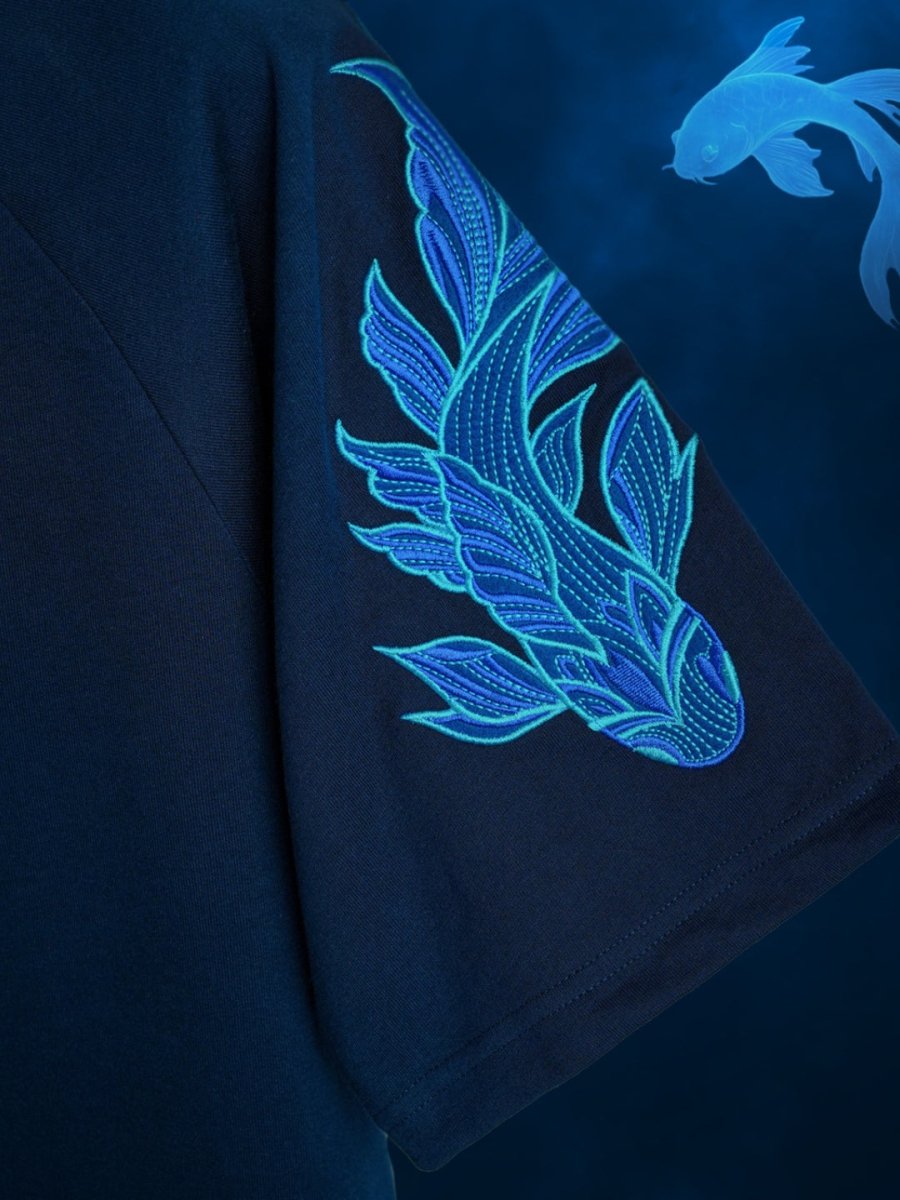 Koi Embroidered