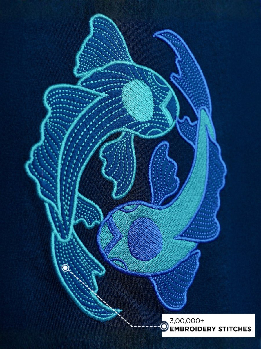 Koi Embroidered