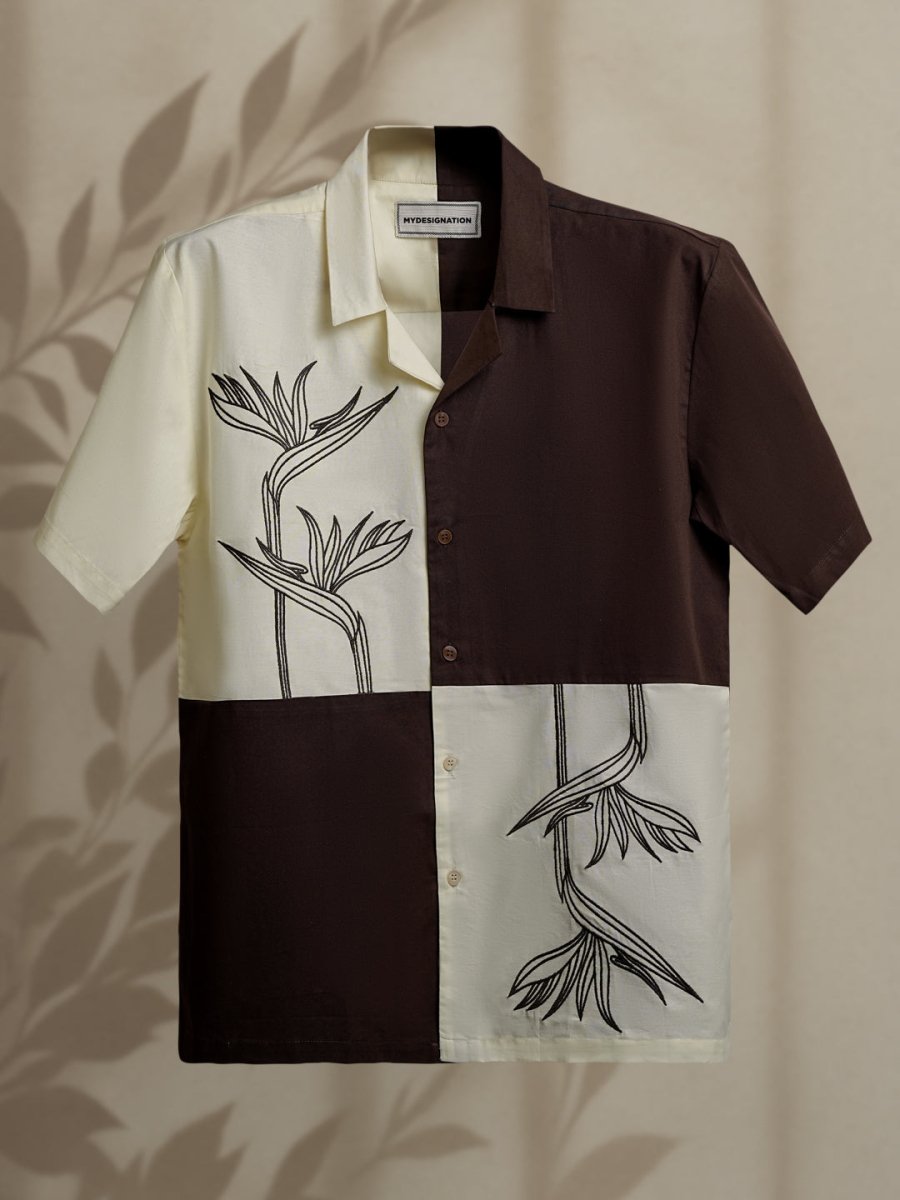 Leaf Embroidered