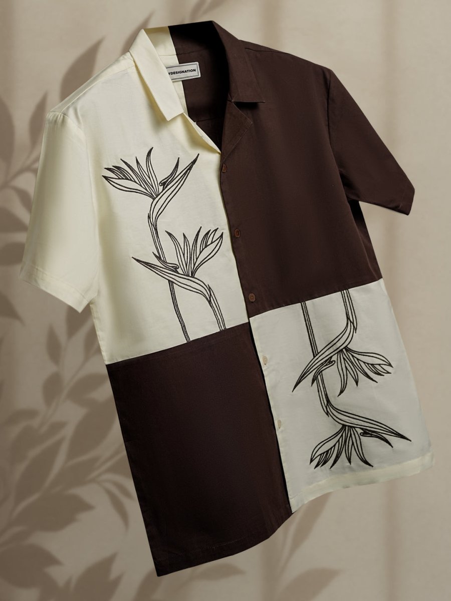 Leaf Embroidered