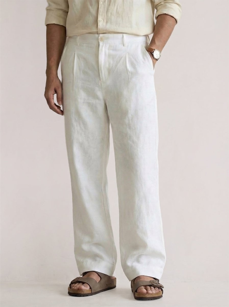 Off White Linen Pant