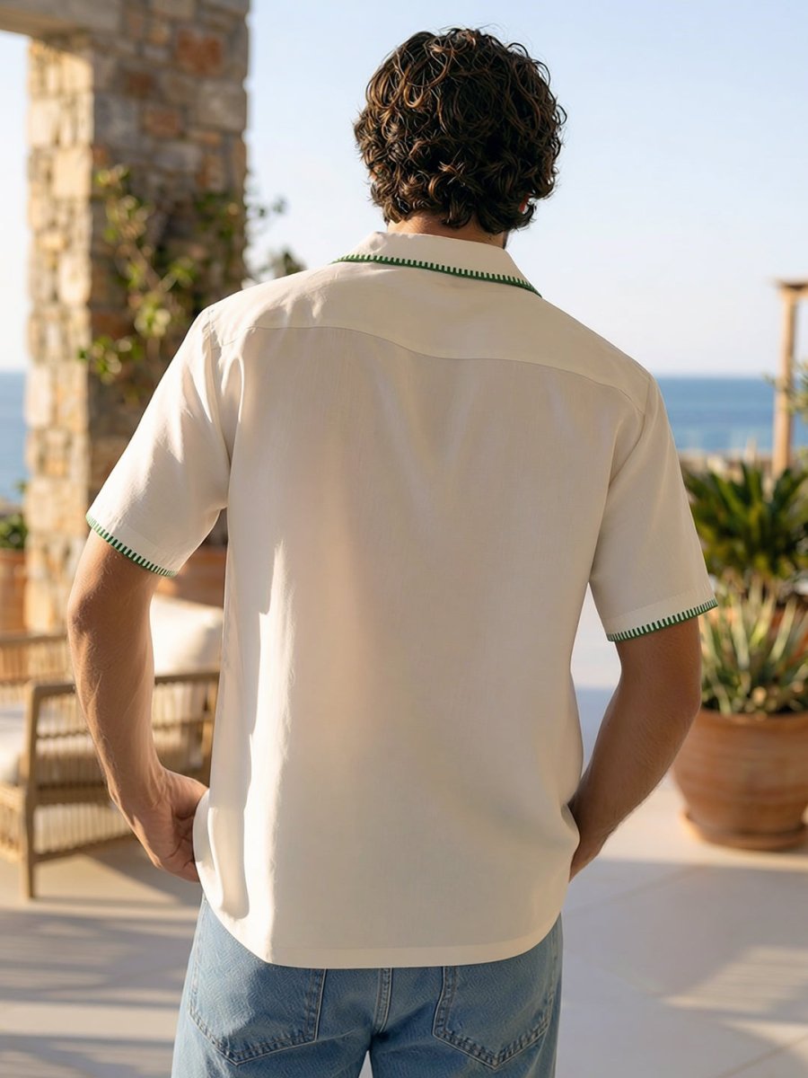 Palm Tree Embroidered Shirt