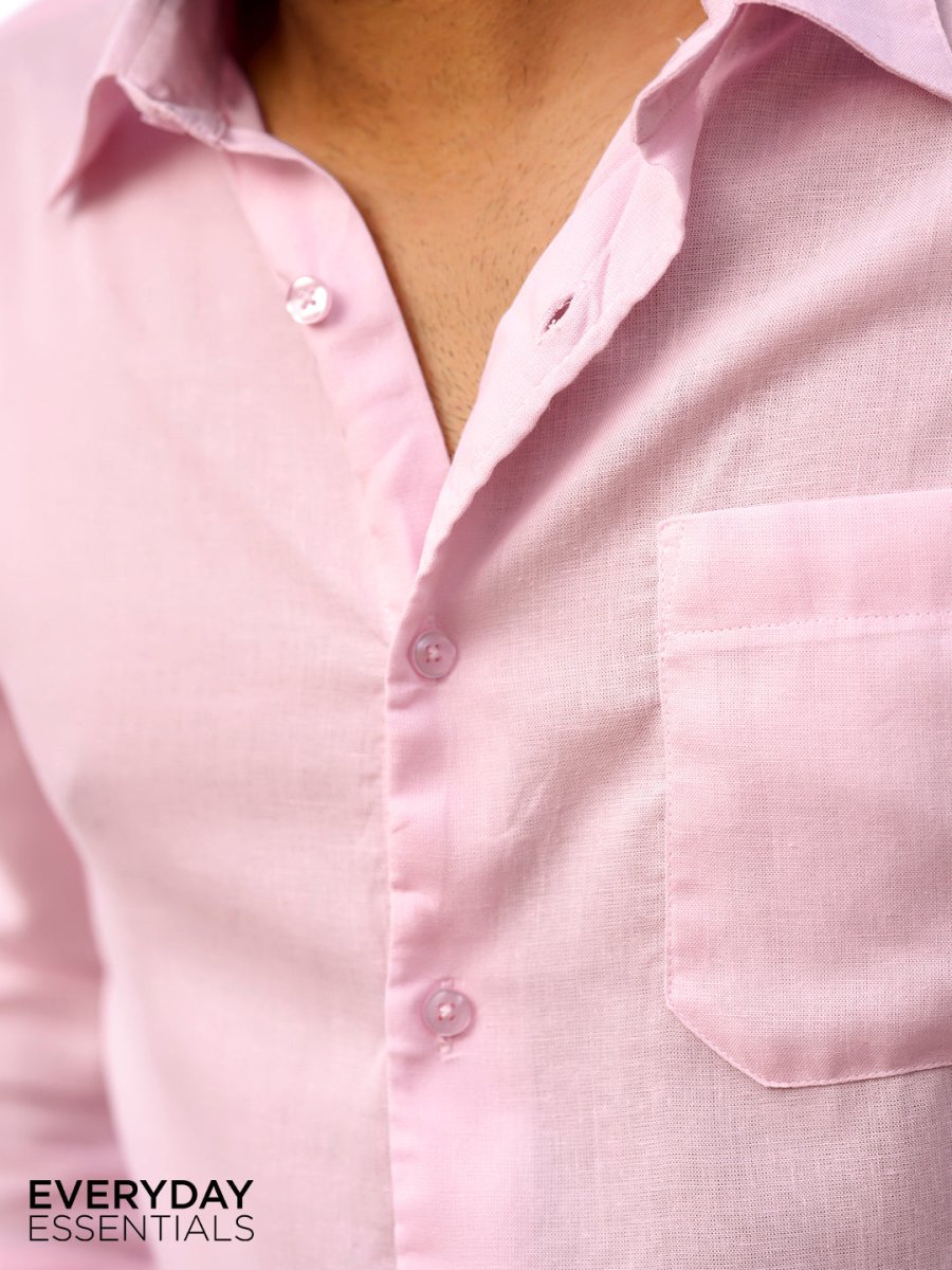 Pink Linen Shirt