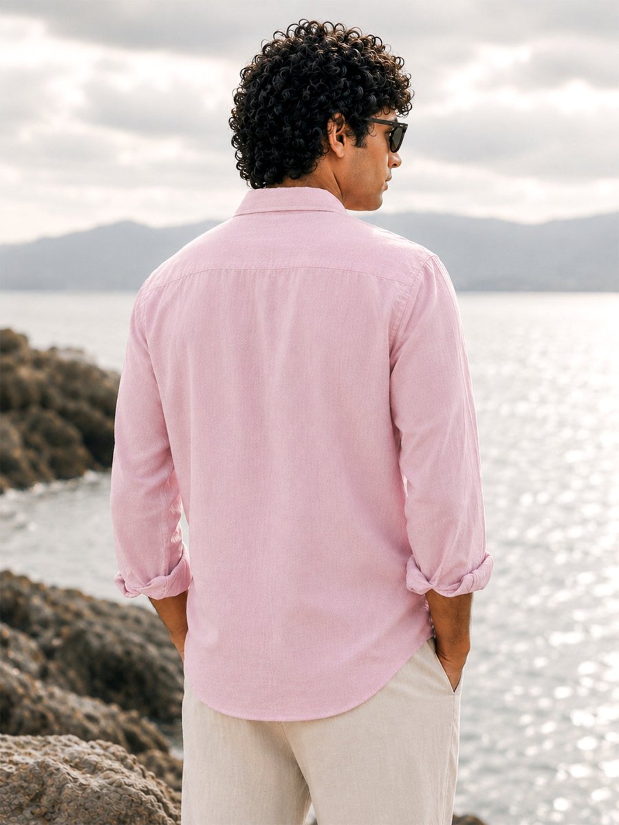 Pink Linen Shirt