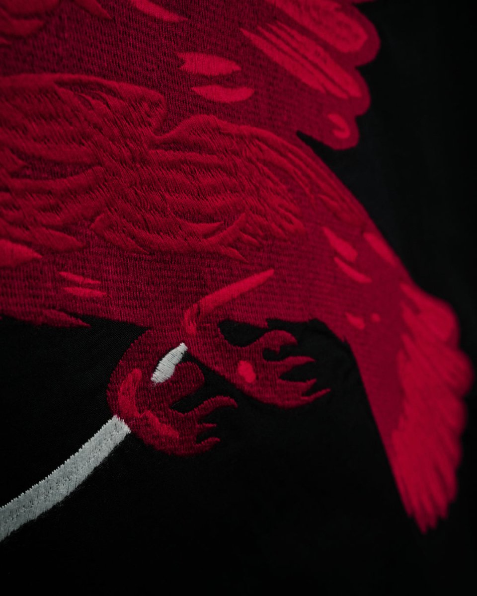 Raven Embroidered | Relaxed Fit | Luxe Cotton Shirt