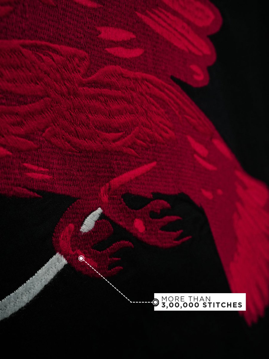 Raven Embroidered | Relaxed Fit | Luxe Cotton Shirt
