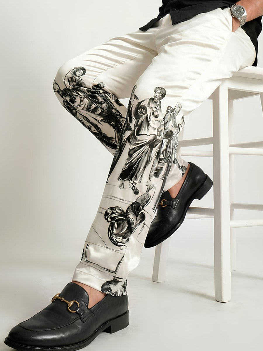 School of Athens Satin  Pants