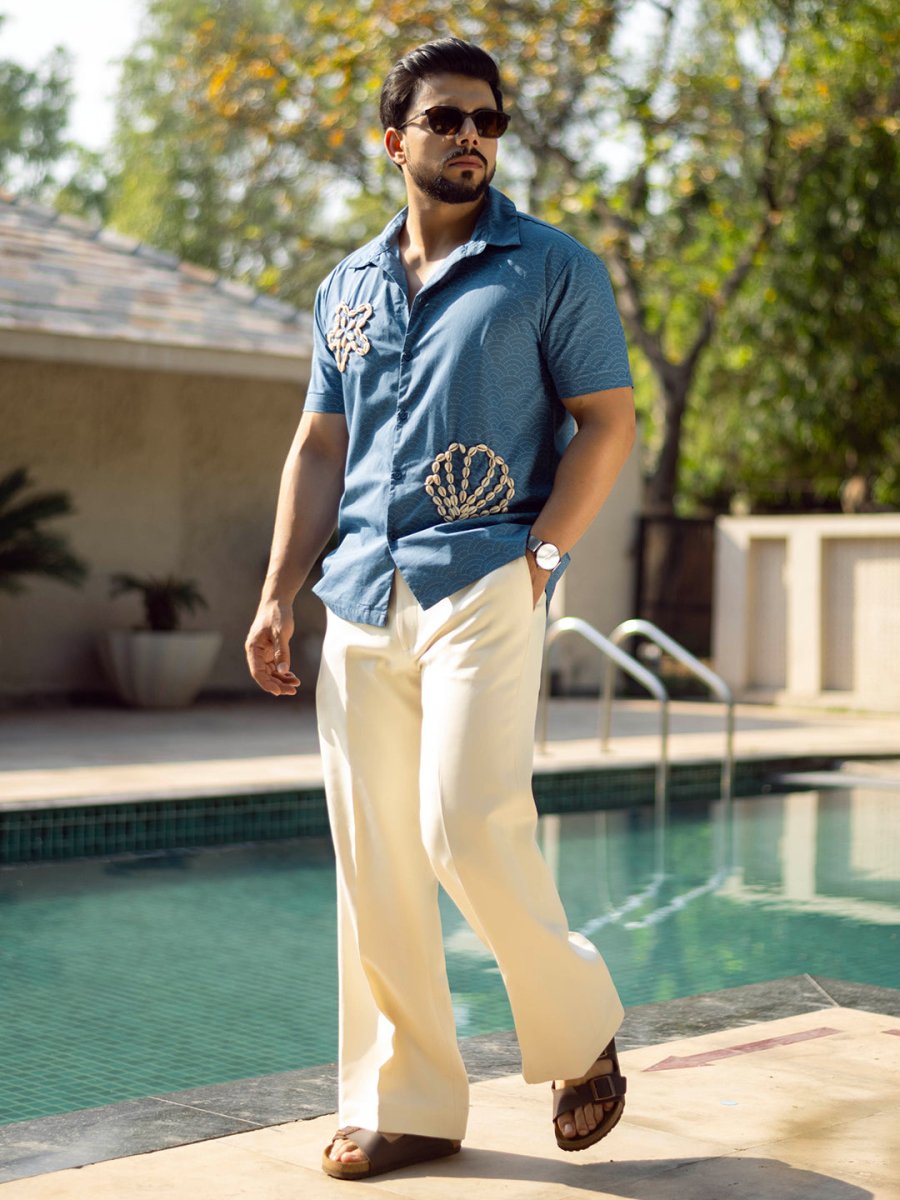 Shell Embroidered Shirt