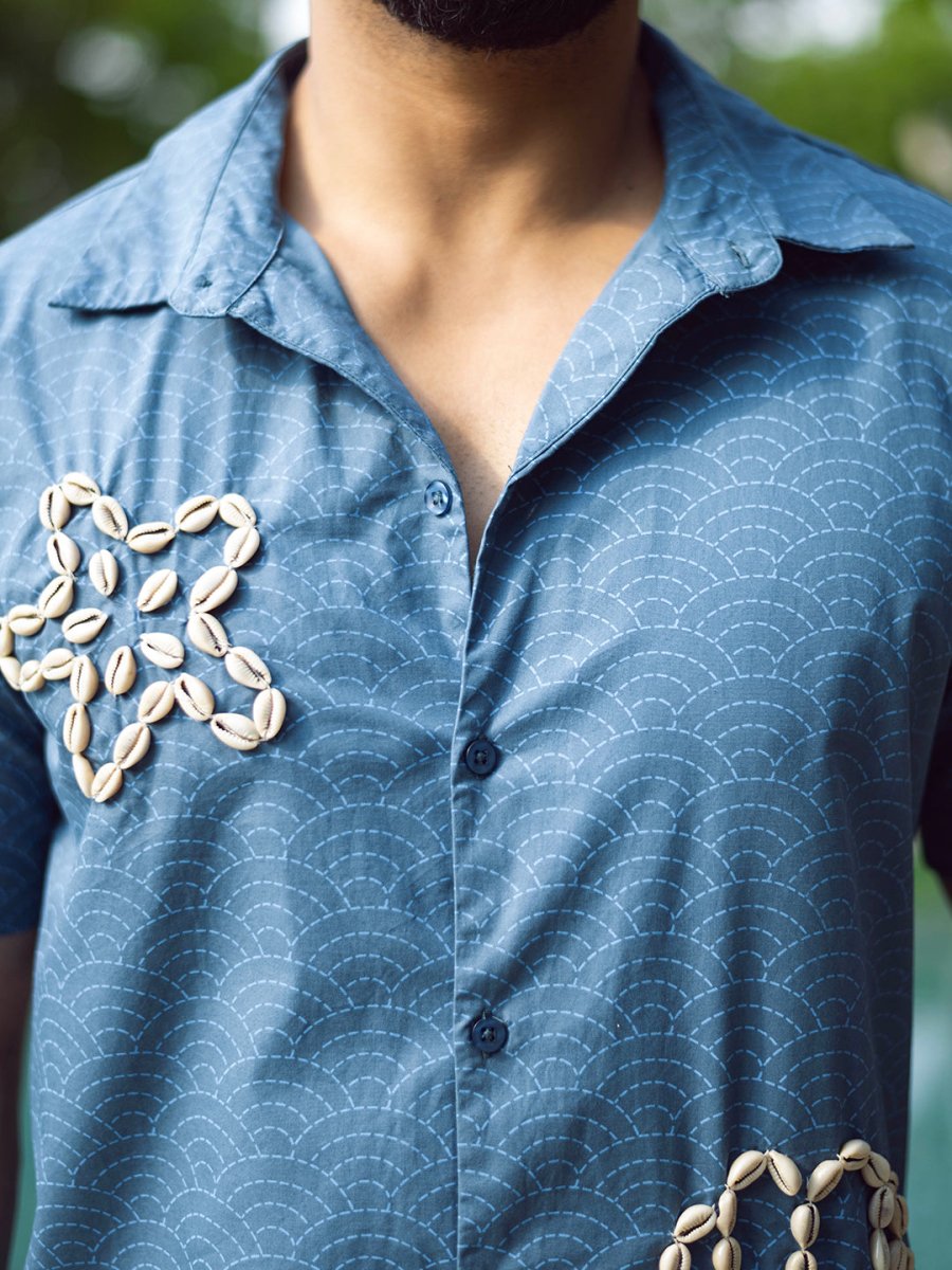 Shell Embroidered Shirt