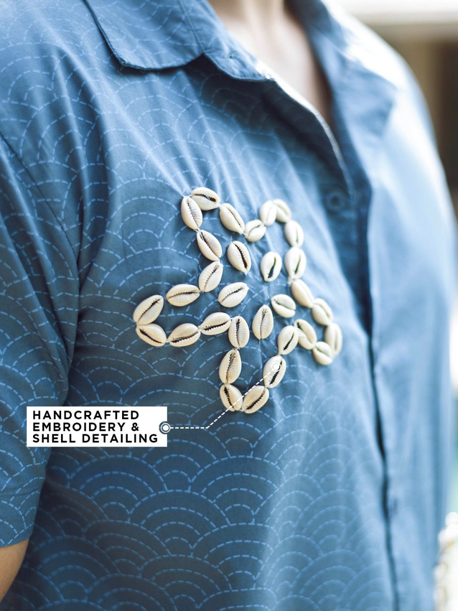 Shell Embroidered Shirt