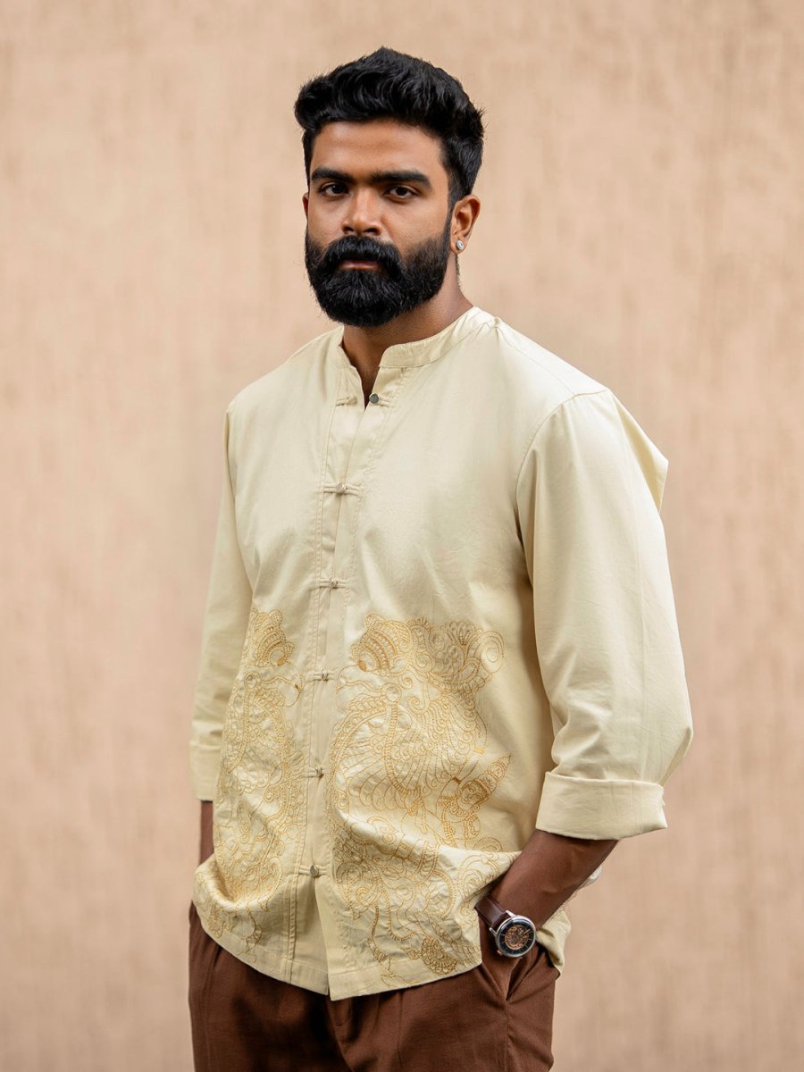 Simha Yali Embroidered Shirt